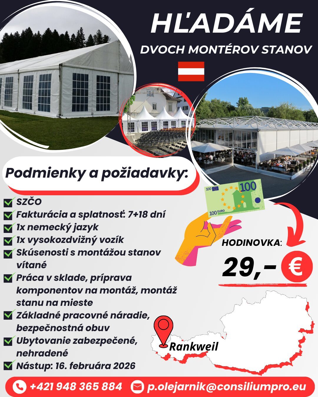 Stany, Rakúsko - inzerát