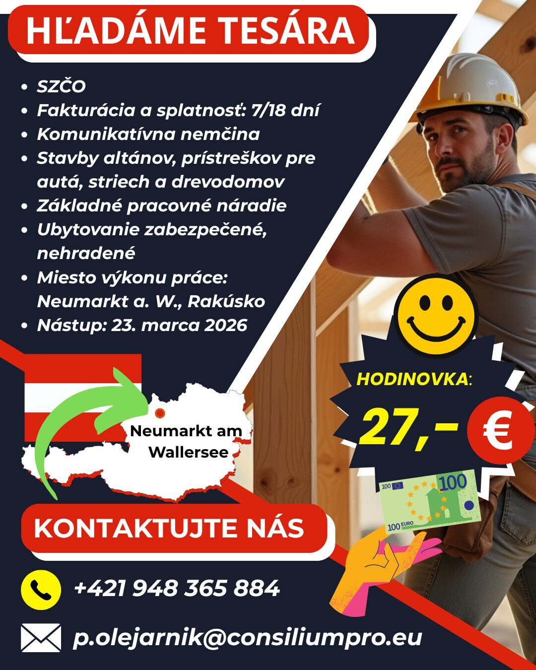 Tesár-Neumarkt a. W.-inzerát