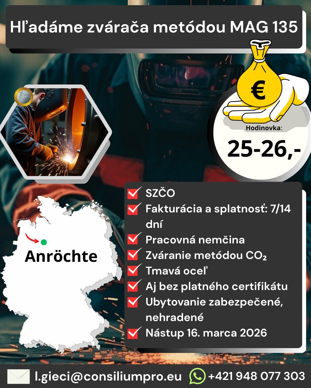 Zvárač MAG 135-inzerát